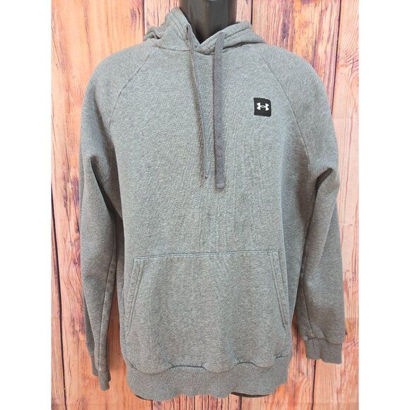 Under Armour Mens Medium Loose Fit Grey Hoodie - Picture 1 of 8